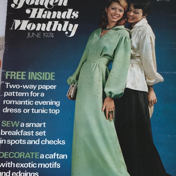 Golden Hands May and June 1974 Dress Patterns Magazines - Picture 6 of 10